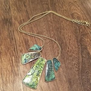 Abalone Look Necklace
